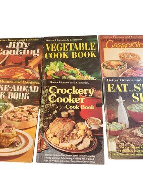 Better Homes and Gardens Cookbooks Hardcover Lot of 6 1960's